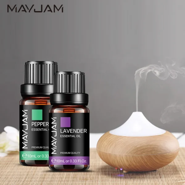 MAYJAM 10ml Essential Oils For Humidifier Diffuser Scented Candle Handmade Soap Air Freshener Lavender Peppermint Lemon - Image 2