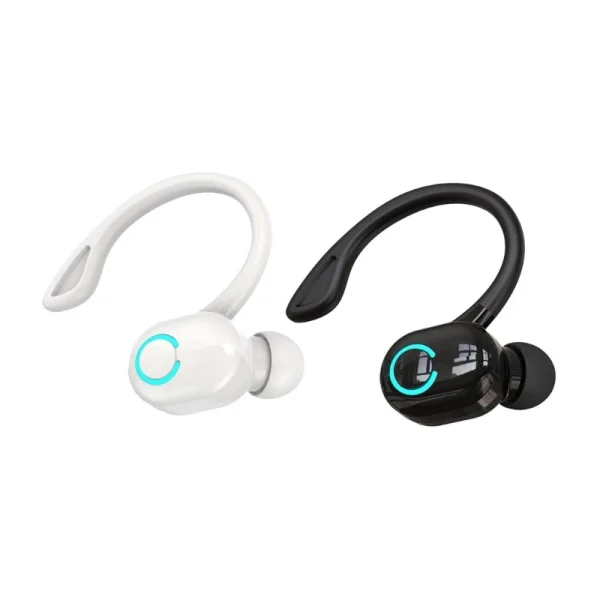 Over Ear Buds Wrap Around Earbuds Business Headphones Long Battery Life Wireless Earbuds with Earhooks Earphone Earpiece 87HC