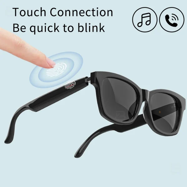 2025 Smart Glasses E13 AI Language Translation Chat Intelligent Bluetooth Call Glasses Touch Headset Real-time Sunglasses Women - Image 3